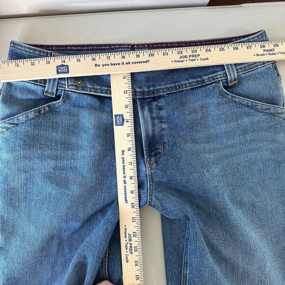 Tommy Hilfiger Hipster Bootcut Y2K Jeans Size 16 Medium Blue Snap Side Closure - Picture 11 of 13